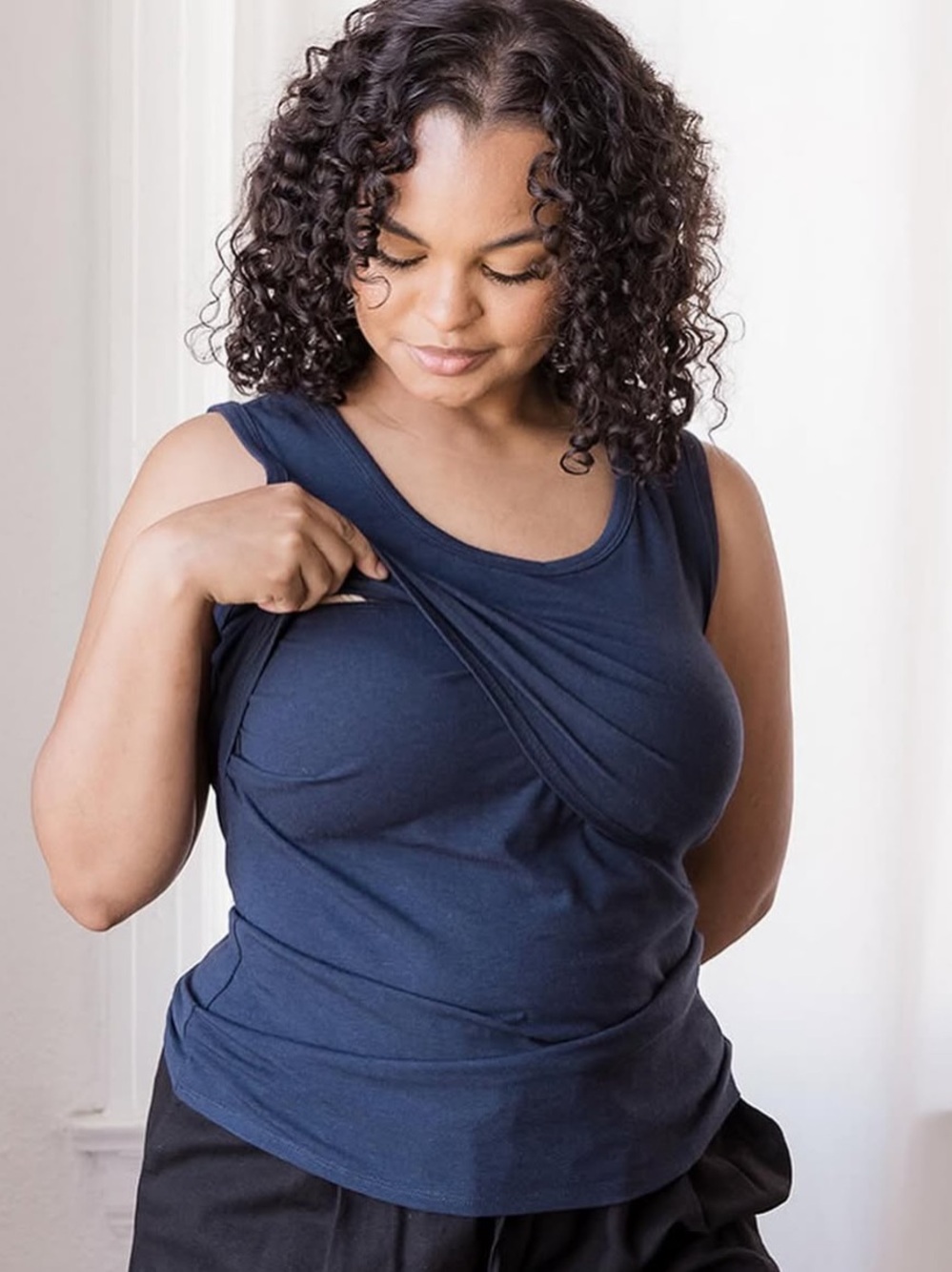 MLM Brand Breastfeeding Everywhere Tank - Navy
